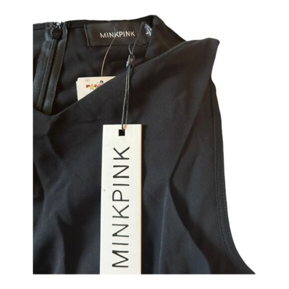NWT Women’s MINKPINK Playsuit Black Large - Picture 7 of 7